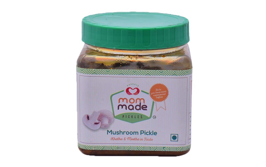 Mom Made Pickles Mushroom Pickle    Plastic Jar  500 grams